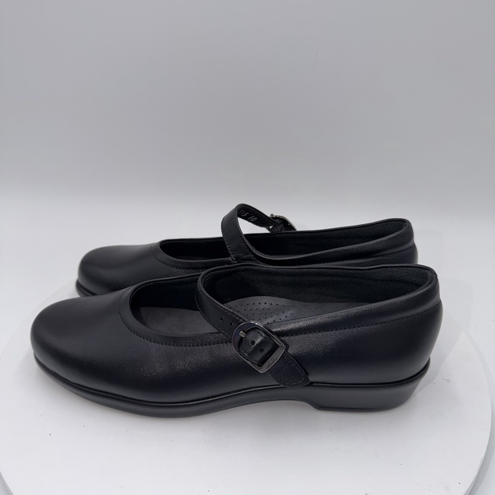 SAS Maria Mary Jane Loafers Shoes Womens Size 7 N Black Leather Orthotic